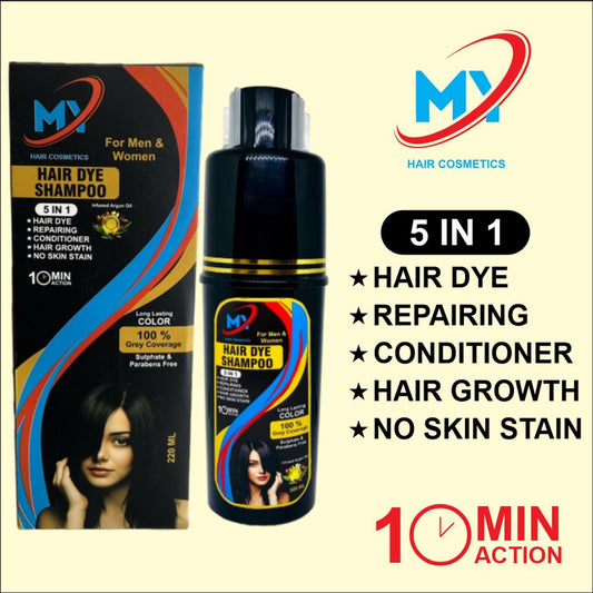 My Cosmetics Hair Dye Shampoo | Permanent Color & Nourishing Hair Care in One